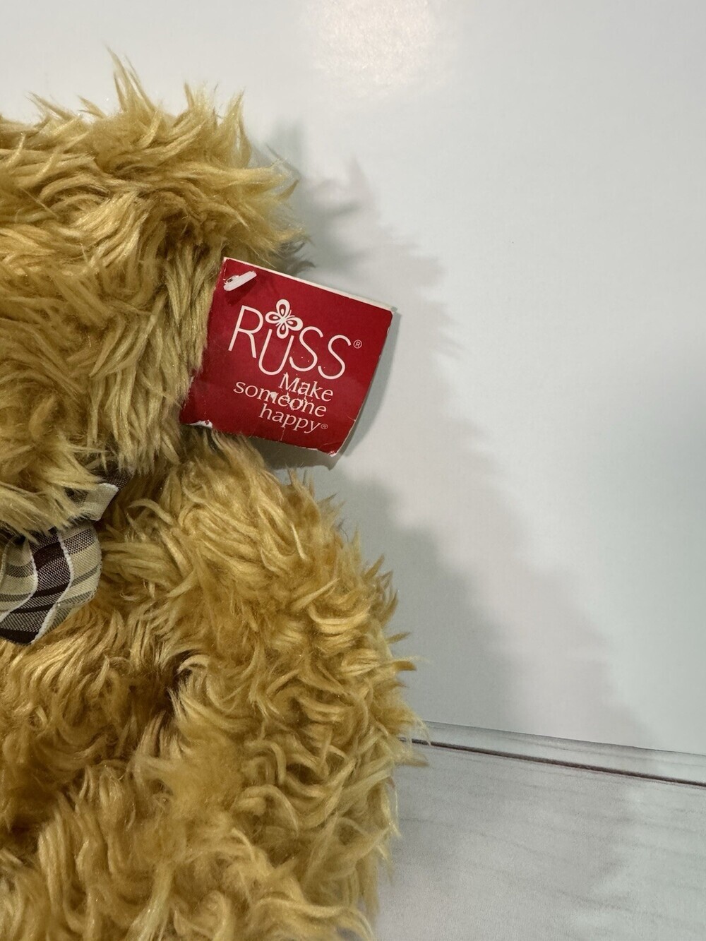 RUSS Benjamin Bear Brown Soft Plush Collectable Cute - Picture 3 of 8